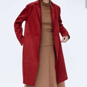 ZARA FAUX SUEDE COAT (small)